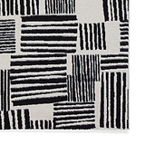 Blocks Abstract Rug Black from Roseland Furniture
