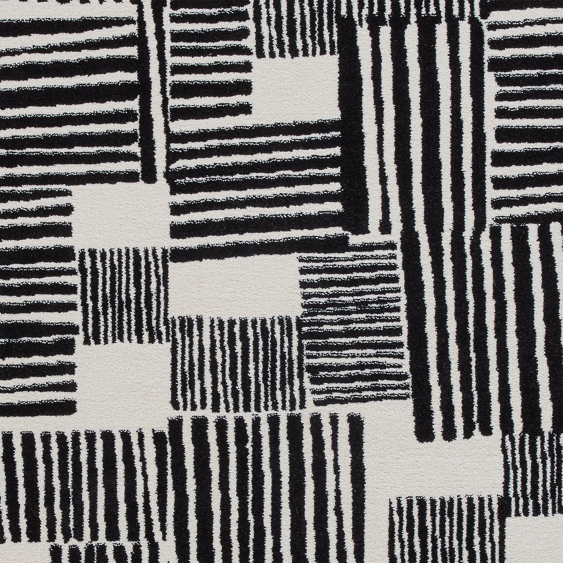 Blocks Abstract Rug Black from Roseland Furniture