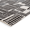 Blocks Abstract Rug Black from Roseland Furniture