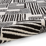 Blocks Abstract Rug Black from Roseland Furniture
