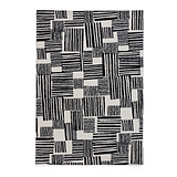 Blocks Abstract Rug Black from Roseland Furniture