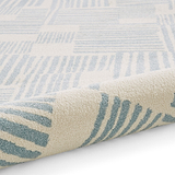 Blocks Abstract Rug Blue from Roseland Furniture