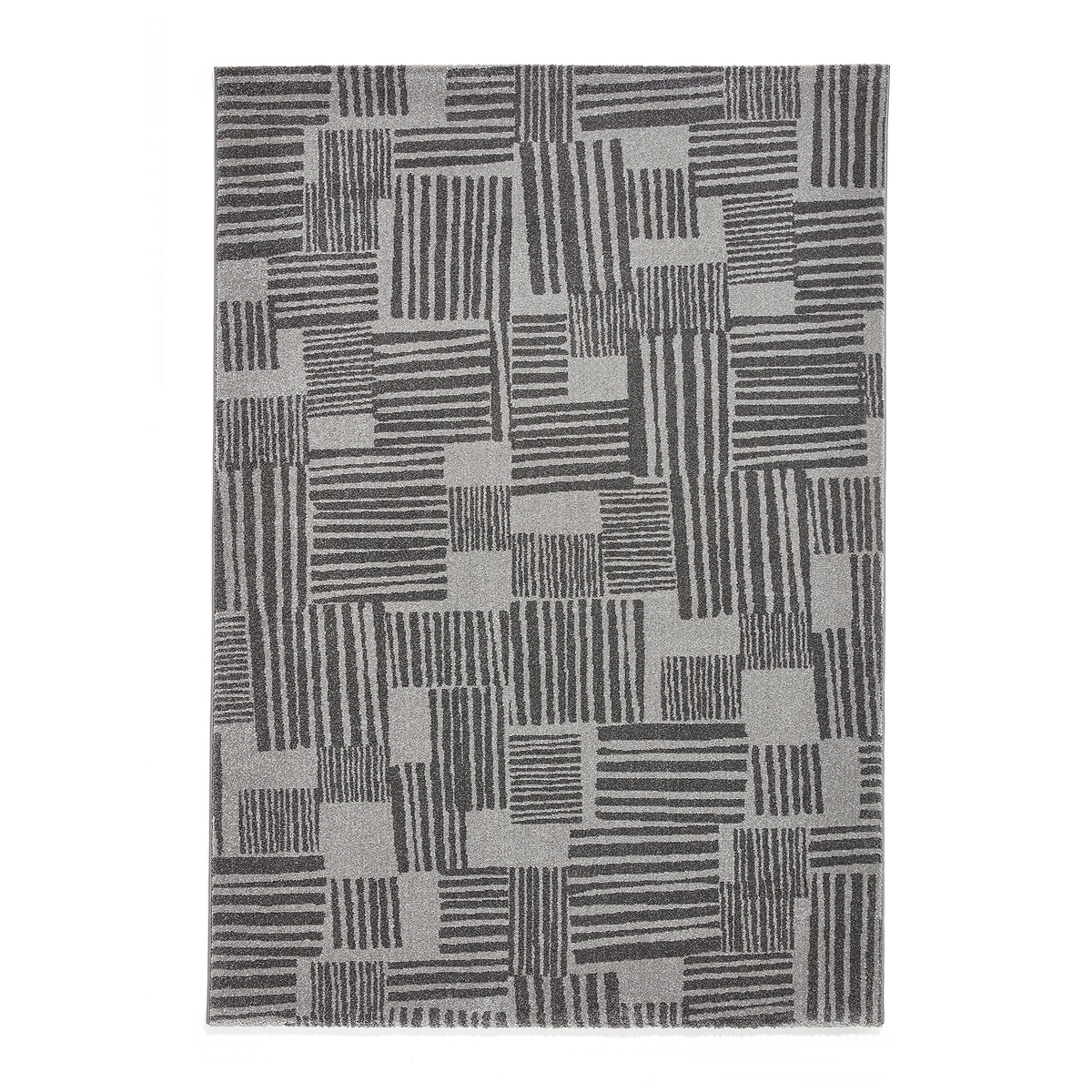 Blocks Abstract Rug Dark Grey from Roseland Furniture