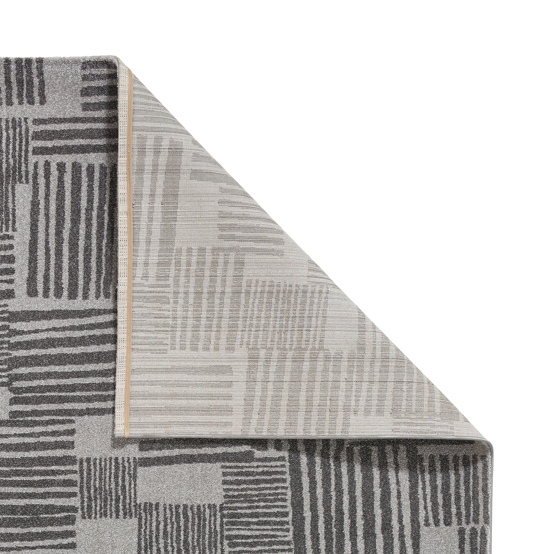 Blocks Abstract Rug Dark Grey from Roseland Furniture