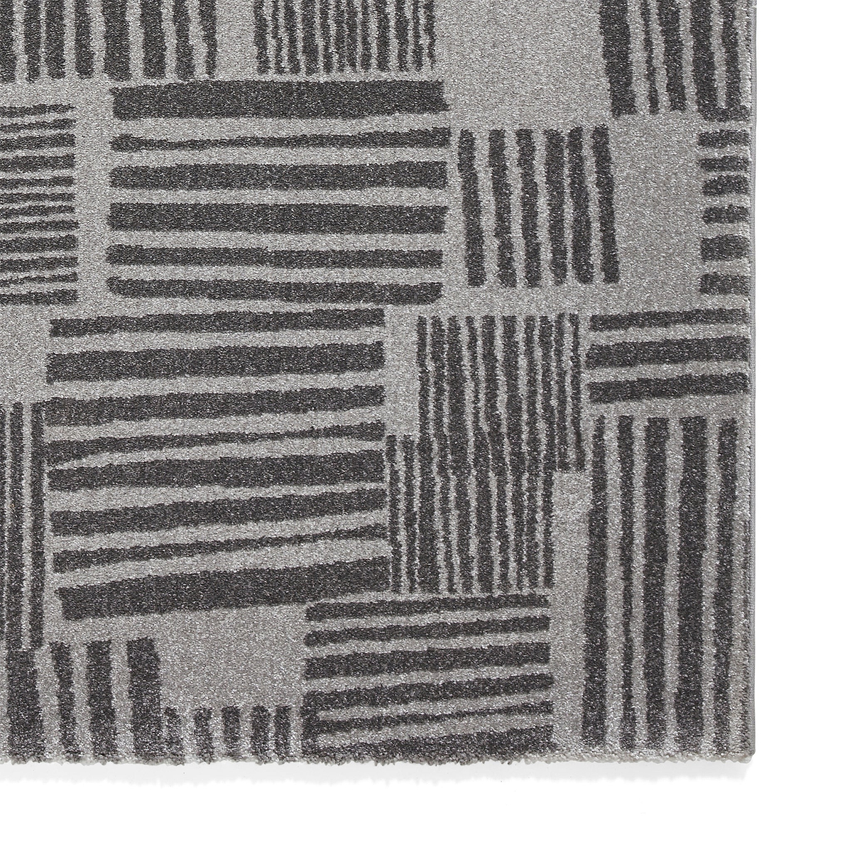 Blocks Abstract Rug Dark Grey from Roseland Furniture