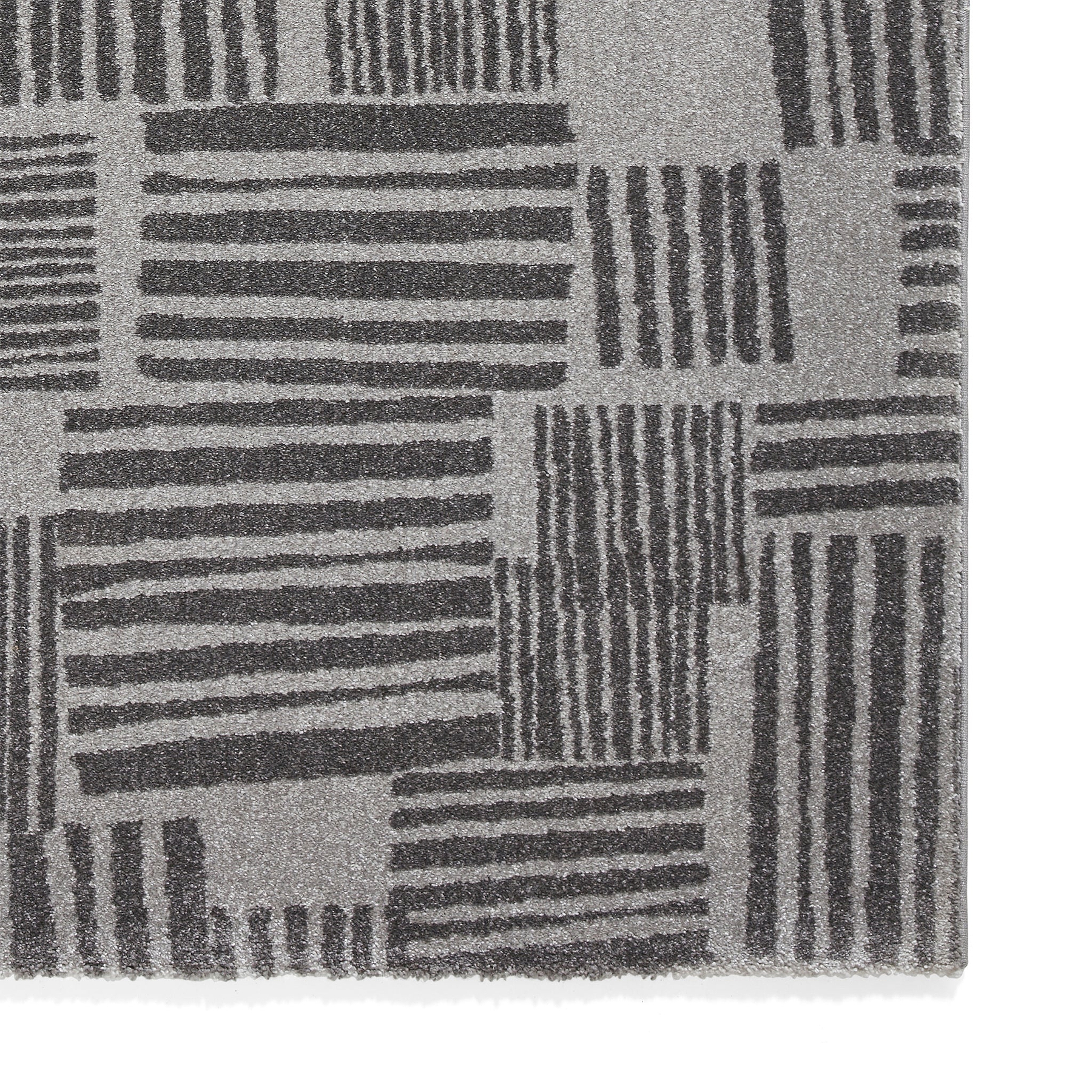 Blocks Abstract Rug Dark Grey from Roseland Furniture
