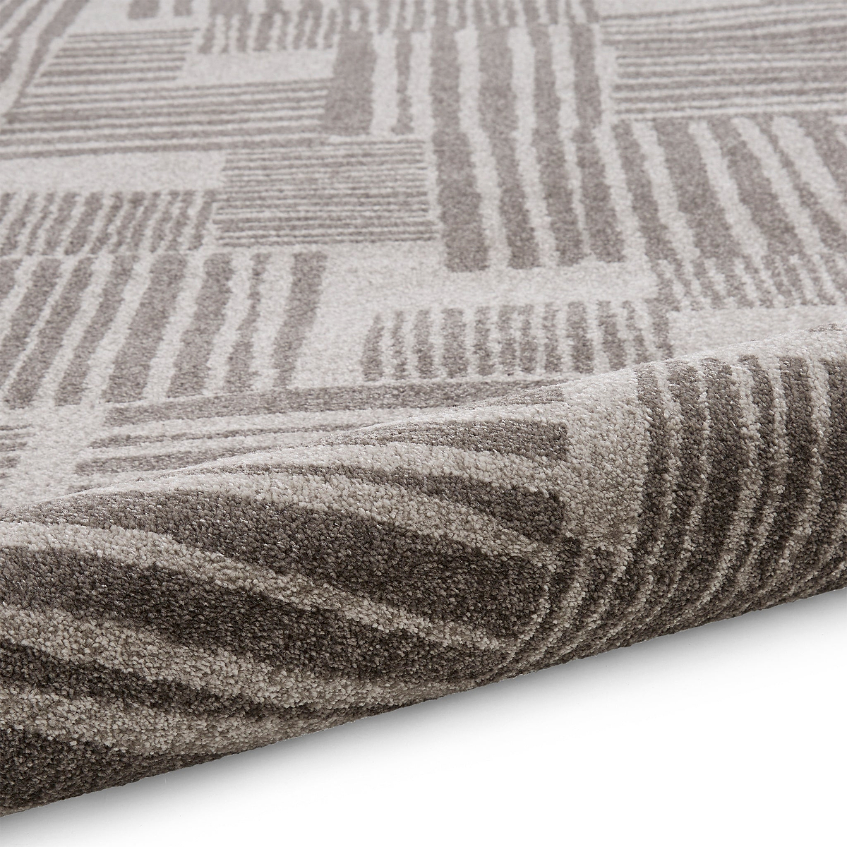 Blocks Abstract Rug Dark Grey from Roseland Furniture