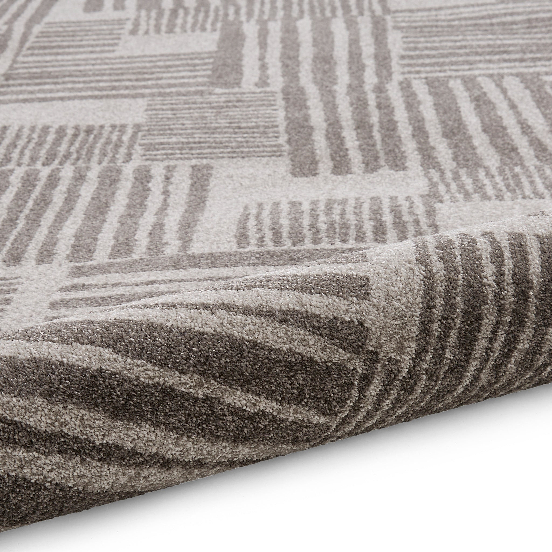 Blocks Abstract Rug Dark Grey from Roseland Furniture