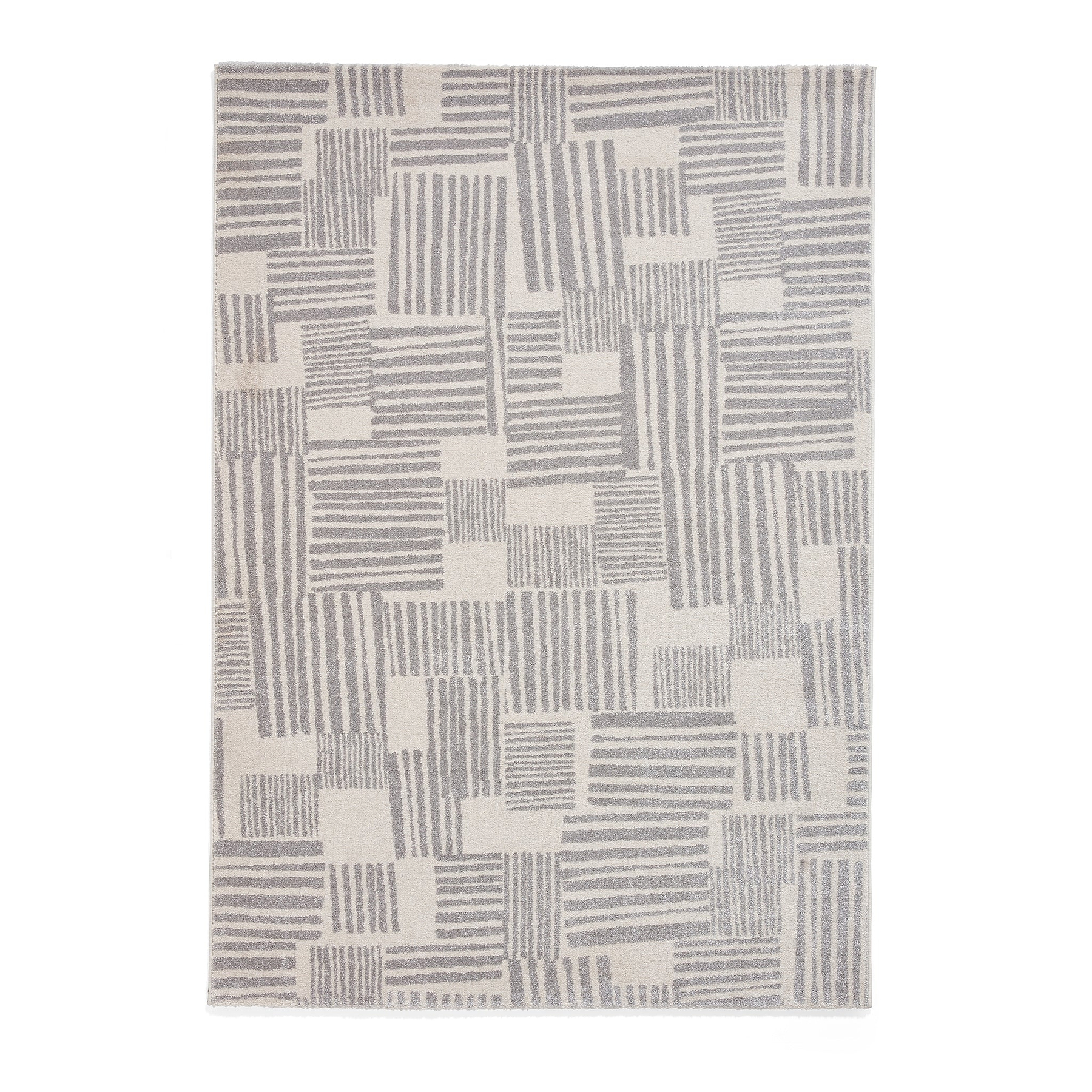 Blocks Abstract Rug Grey from Roseland Furniture