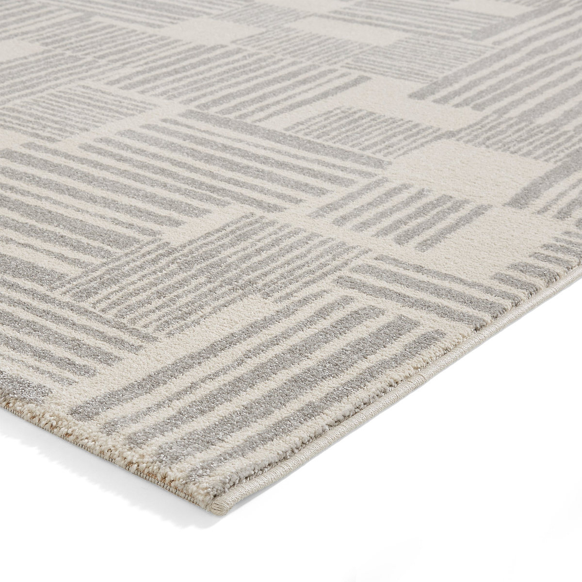 Blocks Abstract Rug Grey from Roseland Furniture