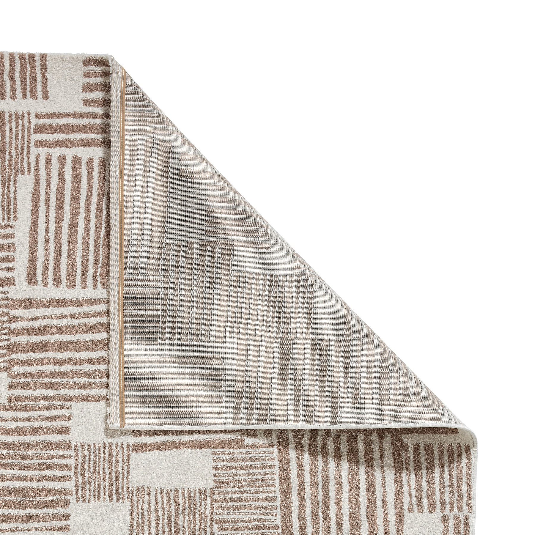 Blocks Abstract Rug Natural from Roseland Furniture