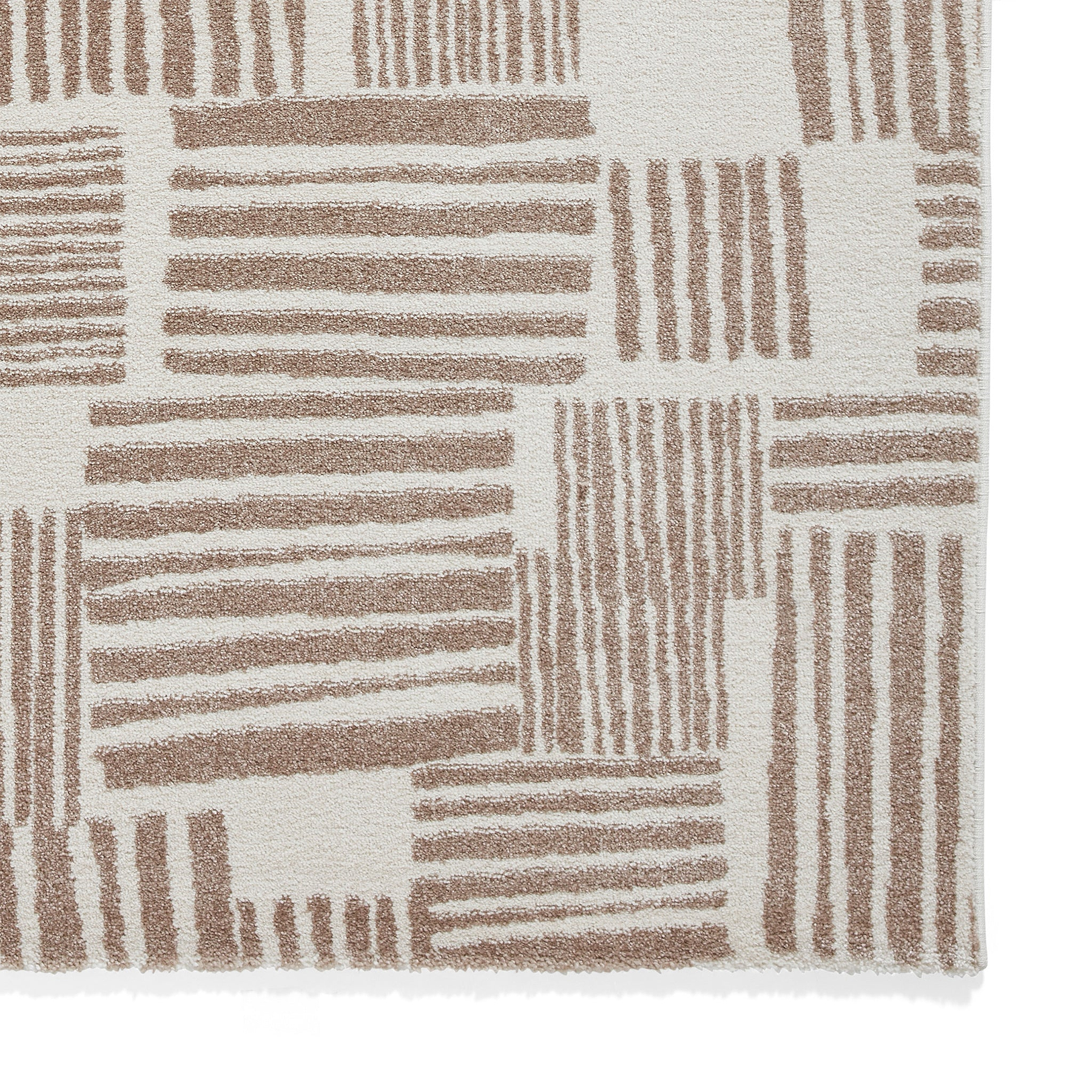 Blocks Abstract Rug Natural from Roseland Furniture