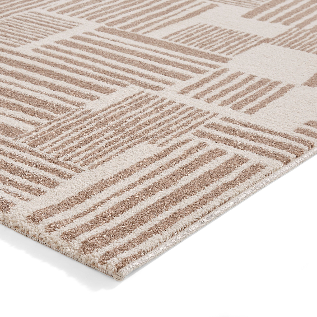 Blocks Abstract Rug Natural from Roseland Furniture