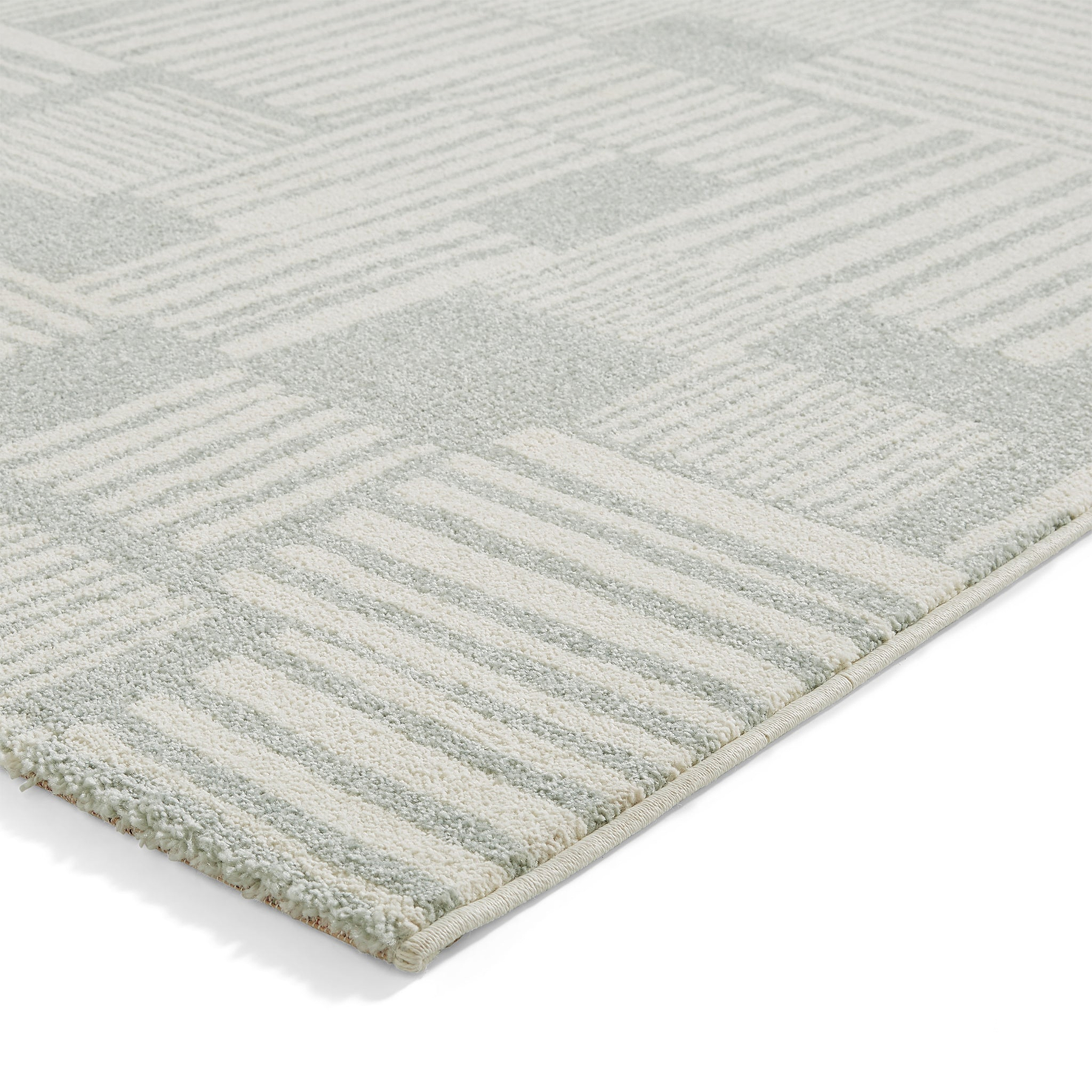 Blocks Abstract Rug Green from Roseland Furniture
