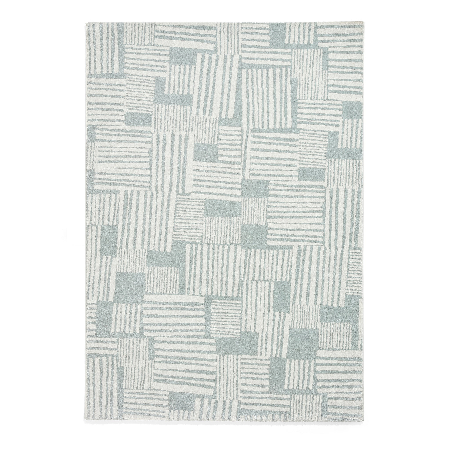 Blocks Abstract Rug Green from Roseland Furniture