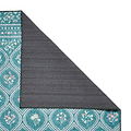 Cameo Floral Washable Rug Green from Roseland Furniture