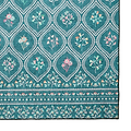 Cameo Floral Washable Rug Green from Roseland Furniture