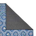 Cameo Floral Washable Rug Navy from Roseland Furniture