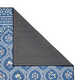 Cameo Floral Washable Rug Navy from Roseland Furniture