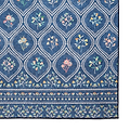 Cameo Floral Washable Rug Navy from Roseland Furniture