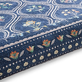 Cameo Floral Washable Rug Navy from Roseland Furniture