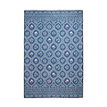 Cameo Floral Washable Rug Navy from Roseland Furniture