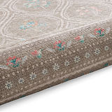 Cameo Floral Washable Rug Sage Green from Roseland Furniture