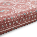 Cameo Floral Washable Rug Orange from Roseland Furniture