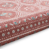 Cameo Floral Washable Rug Orange from Roseland Furniture
