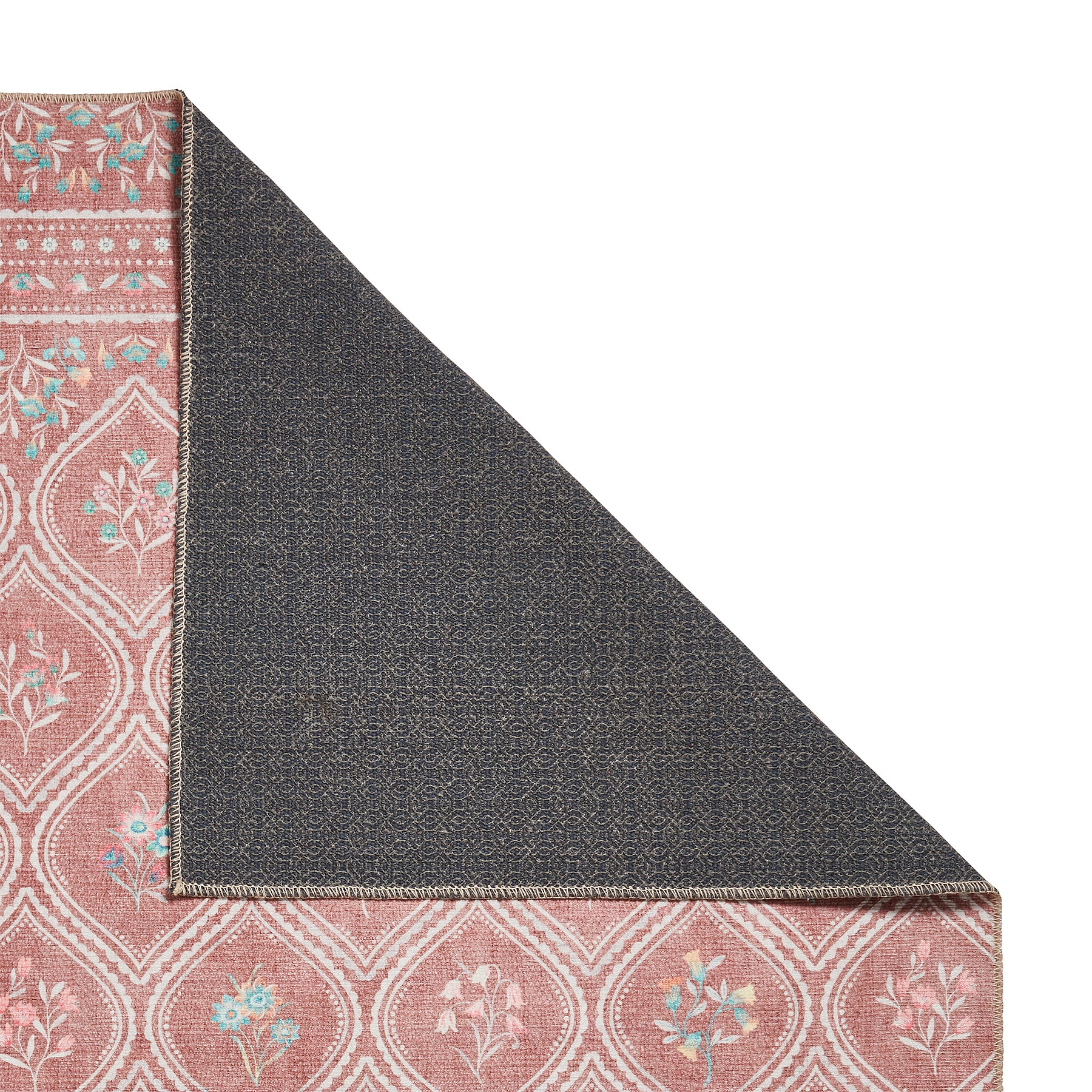 Cameo Floral Washable Rug Orange from Roseland Furniture