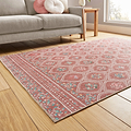 Cameo Floral Washable Rug Orange from Roseland Furniture