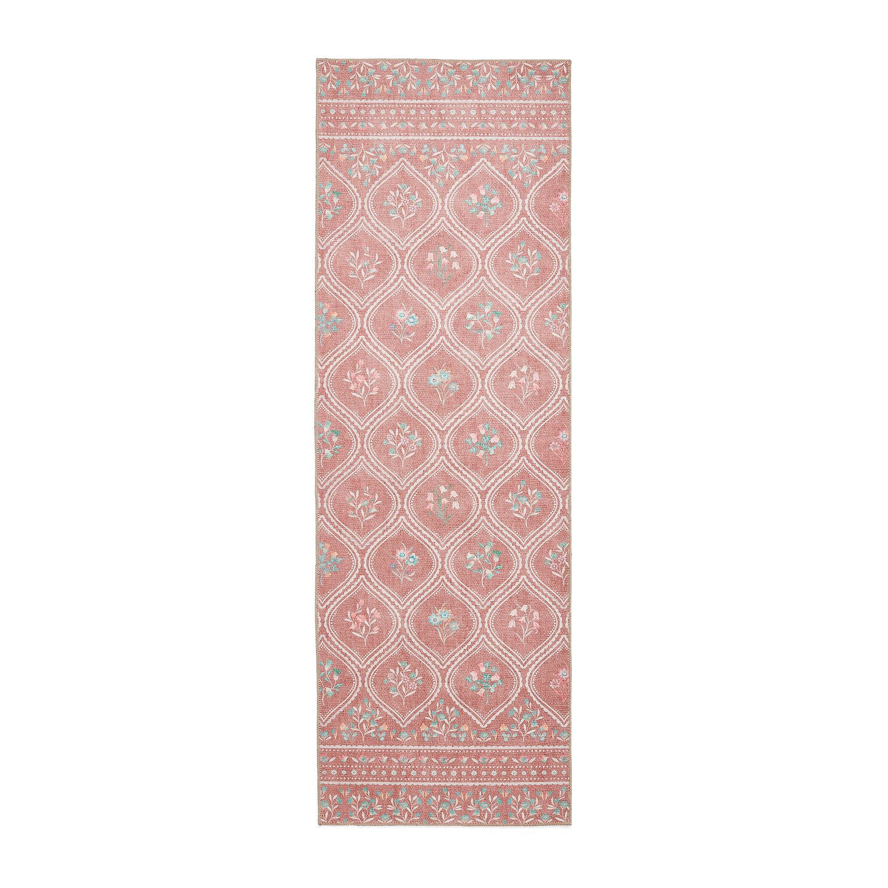 Cameo Floral Washable Runner from Roseland Furniture