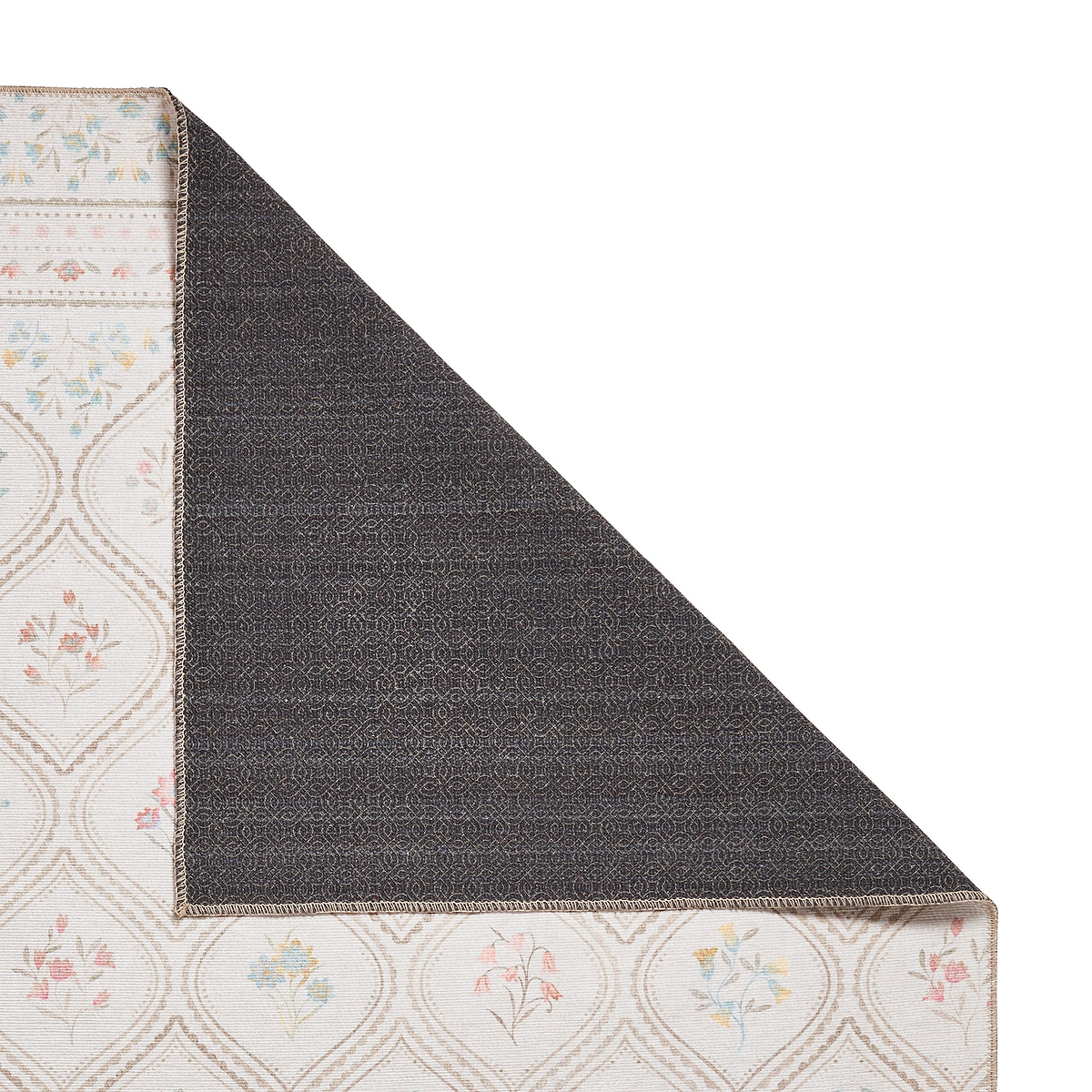 Cameo Floral Washable Rug White from Roseland Furniture