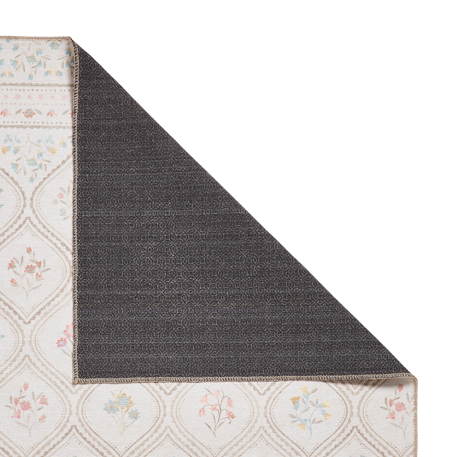 Cameo Floral Washable Rug White from Roseland Furniture