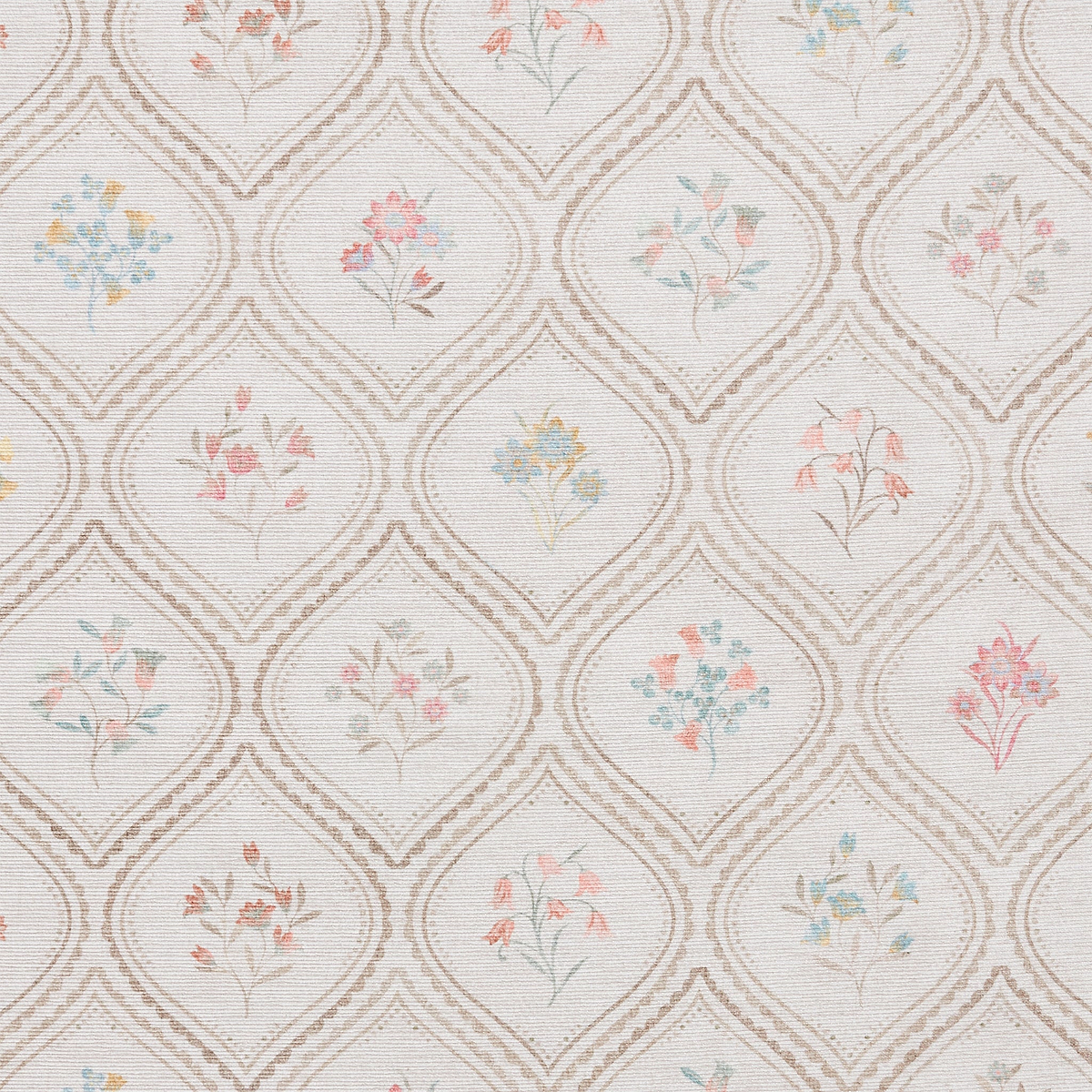 Cameo Floral Washable Rug White from Roseland Furniture