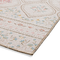 Cameo Floral Washable Rug White from Roseland Furniture