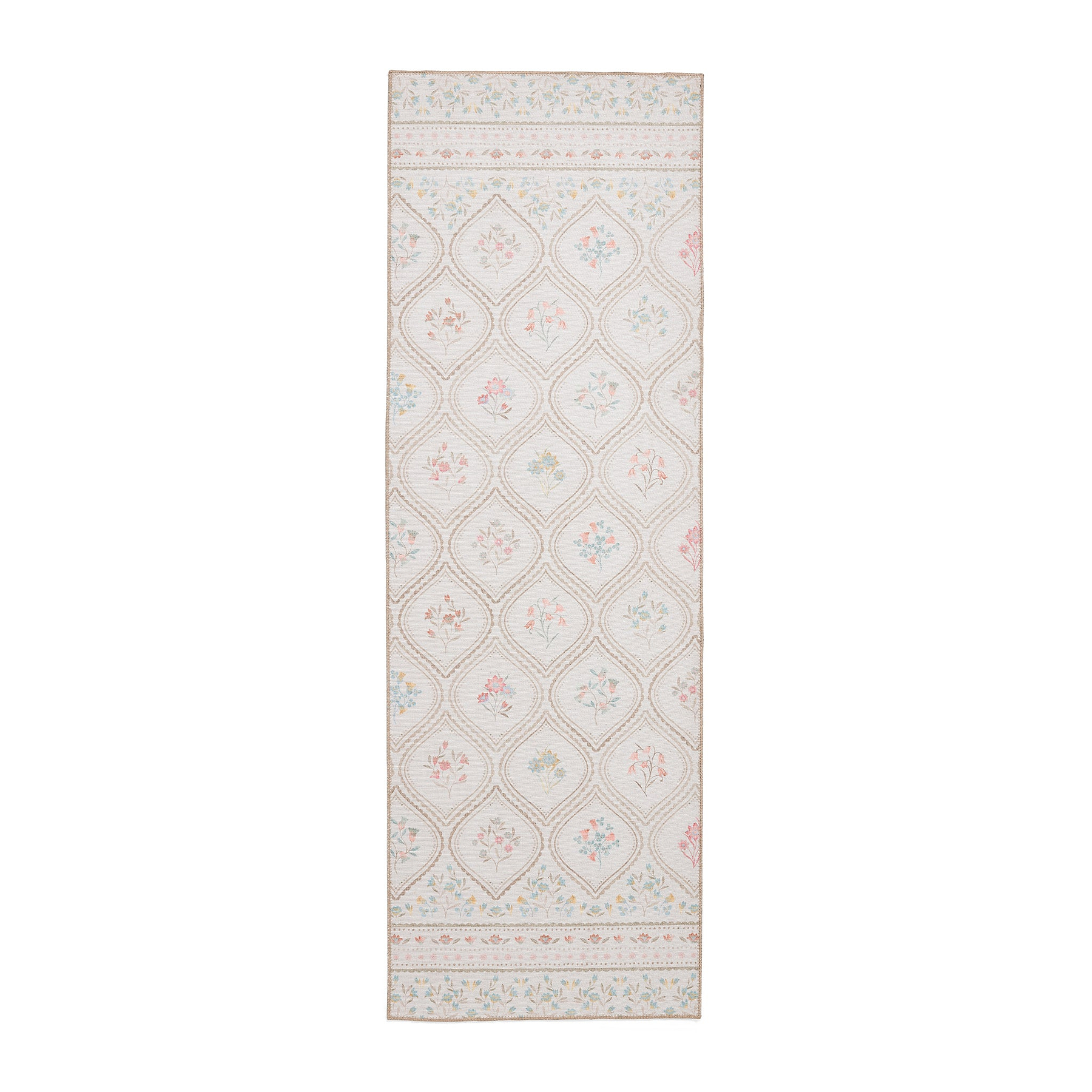 Cameo Floral Washable Runner from Roseland Furniture