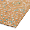 Cameo Floral Washable Rug Yellow from Roseland Furniture