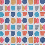 Connect Geo Print Rug Blue from Roseland Furniture