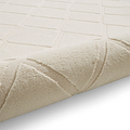 Cosy Diamond Washable Rug Cream from Roseland Furniture