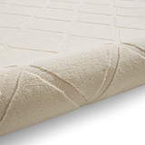 Cosy Diamond Washable Rug Cream from Roseland Furniture