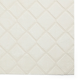 Cosy Diamond Washable Rug Cream from Roseland Furniture