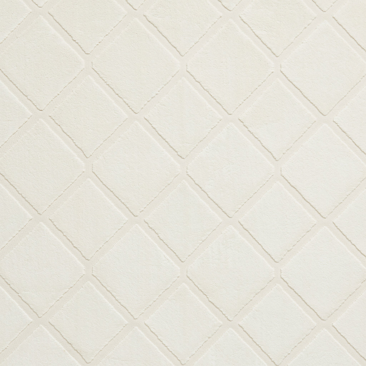 Cosy Diamond Washable Rug Cream from Roseland Furniture
