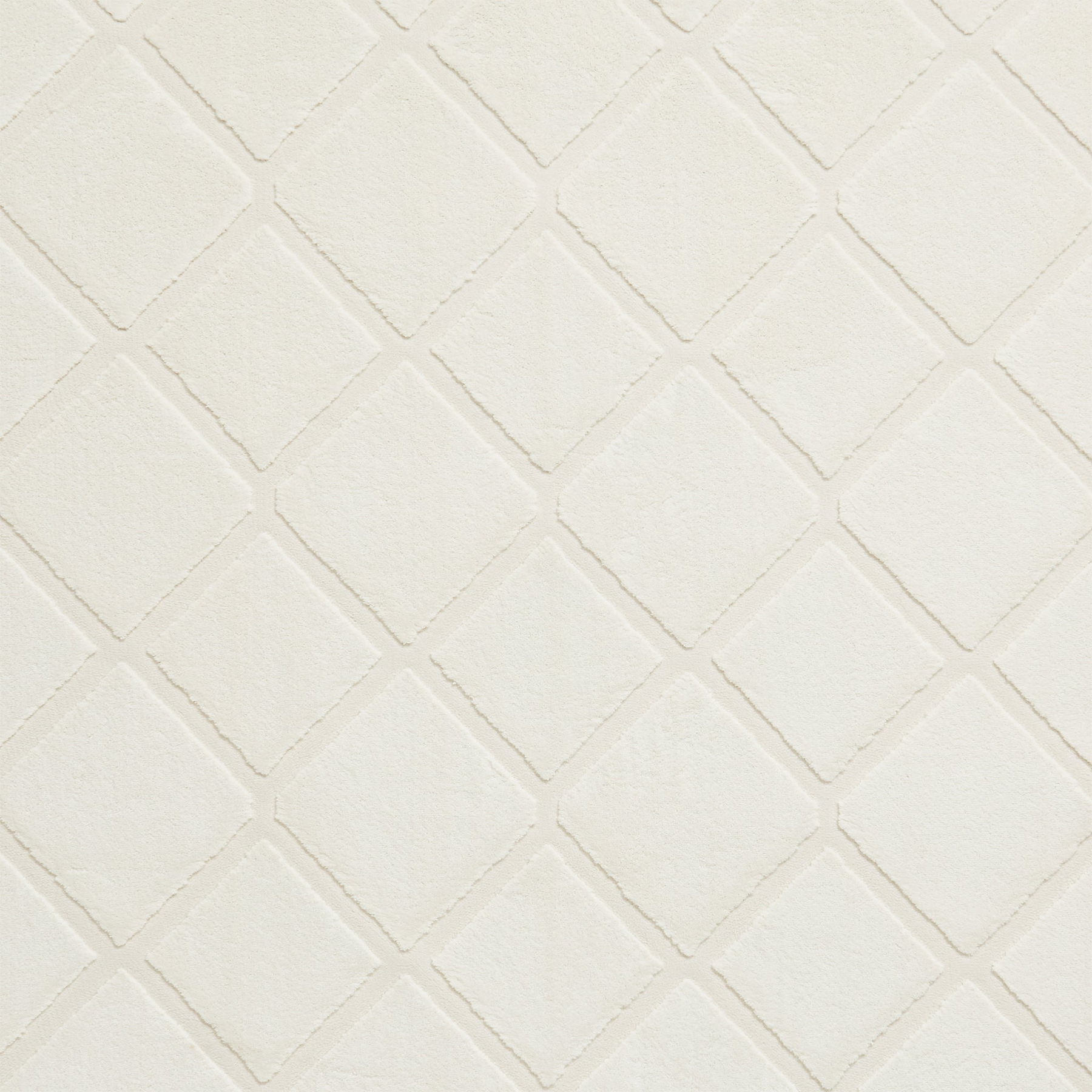 Cosy Diamond Washable Rug Cream from Roseland Furniture