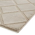 Cosy Diamond Washable Rug Natural from Roseland Furniture