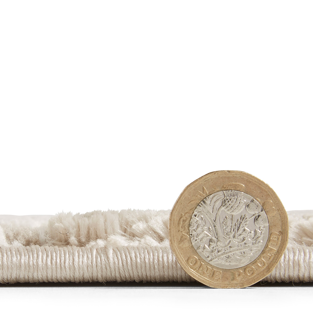 Cosy Diamond Washable Rug Natural from Roseland Furniture