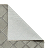 Cosy Diamond Washable Rug Silver from Roseland Furniture