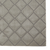 Cosy Diamond Washable Rug Silver from Roseland Furniture