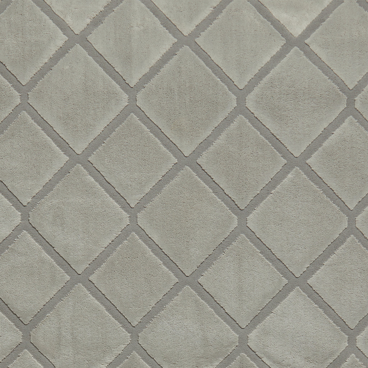 Cosy Diamond Washable Rug Silver from Roseland Furniture