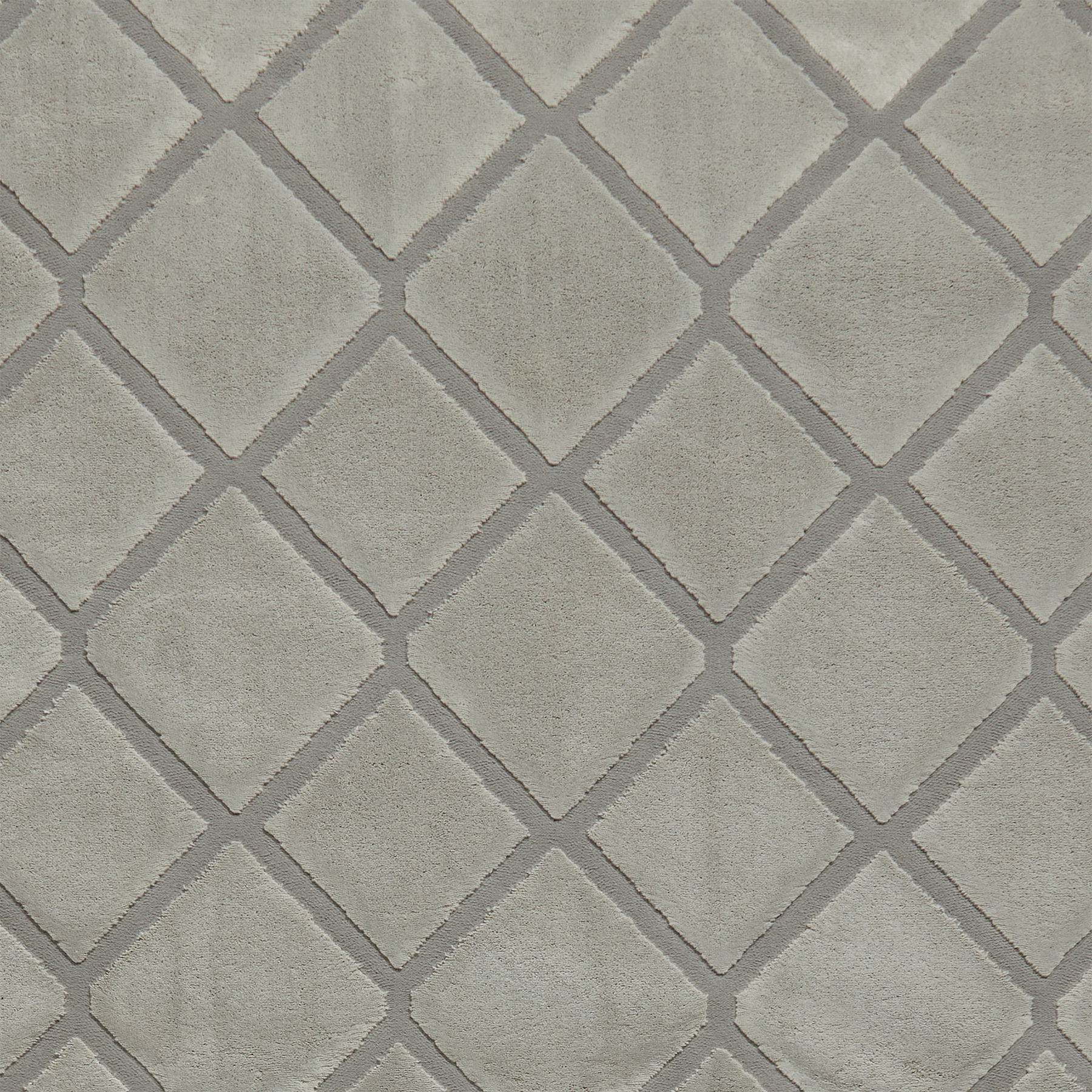 Cosy Diamond Washable Rug Silver from Roseland Furniture